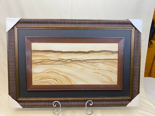 Framed Gorgeous Natural Sandstone Picture Sliced Rock Sierra Landscape