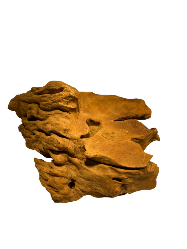 Natural Pear Wood Display Base, 5.5lb – Perfect for Pots, Teapots, and Collectibles