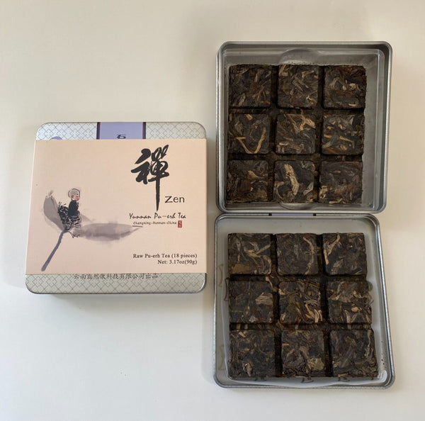 Yunnan Changning Pu-erh Tea/Compressed & Squared Raw Tea/Easy to carry and break